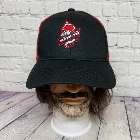 Lumberjack Hat Cap Snapback Red Black Checkered Full Fit Spirits Embroidered - Picture 5 of 11